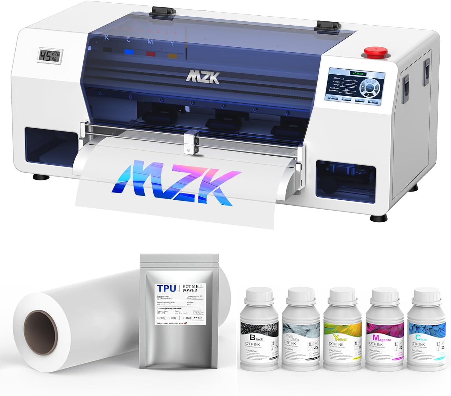 MZK A3 Pro DTF Printer F1080 in blue